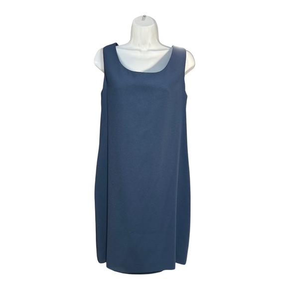 Jacqueline Ferrar Dresses & Skirts - Jacqueline Ferrar Vintage Sleeveless Sheath Blue‎ Workwear Classic Chic Minimal